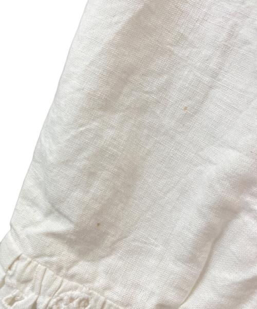 Curensology（カレンソロジー）Curensology (カレンソロジー) コットンリネンカットワークブラウス ホワイト サイズ:Freeの古着・服飾アイテム