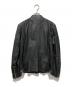 DIESEL (ディーゼル) フェイクレザーシングルライダースジャケット ブラック サイズ:M：12000円