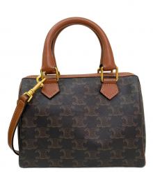 CELINE（セリーヌ）の古着「スモールボストンバッグ」｜ブラック×ブラウン