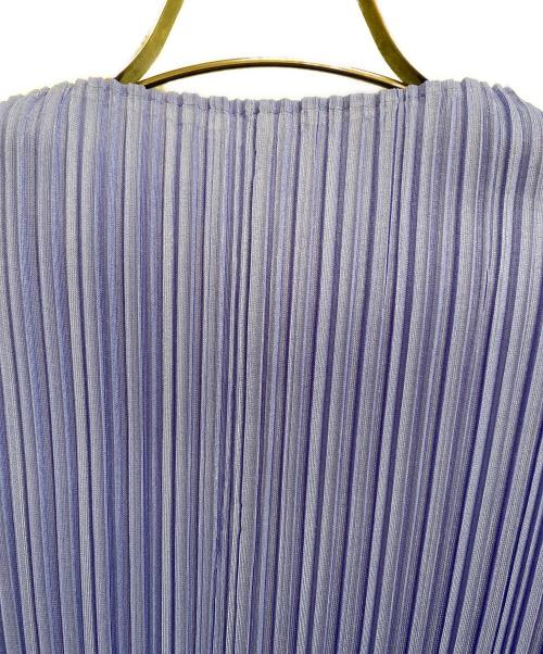 PLEATS PLEASE（プリーツプリーズ）PLEATS PLEASE (プリーツプリーズ) ハイネックノースリーブトップ ライトパープル サイズ:3の古着・服飾アイテム