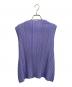 PLEATS PLEASE (プリーツプリーズ) ハイネックノースリーブトップ ライトパープル サイズ:3：27000円