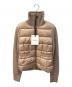 MONCLER（モンクレール）の古着「ニット切替ダウンジャケット/Cardigan tricot」｜ベージュ