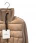 中古・古着 MONCLER (モンクレール) ニット切替ダウンジャケット/Cardigan tricot ベージュ サイズ:S：120000円