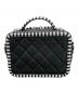 CHANEL (シャネル) CCフィリグリー スモール バニティ ショルダーバッグ ブラック×ホワイト サイズ:スモール/Small：400000円