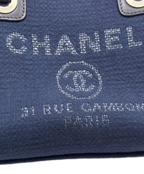 CHANEL（シャネル）CHANEL (シャネル) ドーヴィル PM ボーリングバッグ 2WAYバッグ/Deauville PM Bowling Bag 2Way Shoulder Bag ネイビー サイズ:PMの古着・服飾アイテム