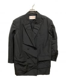 VALENTINO（ヴァレンティノ）の古着「ダブルブレストジャケット」｜ブラック