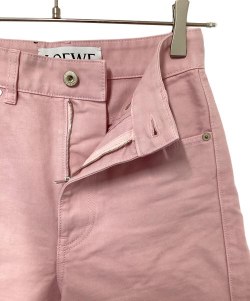 LOEWE（ロエベ）LOEWE (ロエベ) バレル コットン トラウザーズ ピンク サイズ:32の古着・服飾アイテム
