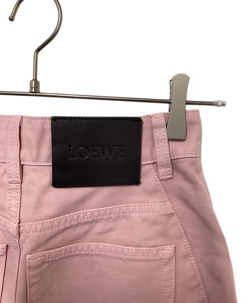 LOEWE（ロエベ）LOEWE (ロエベ) バレル コットン トラウザーズ ピンク サイズ:32の古着・服飾アイテム