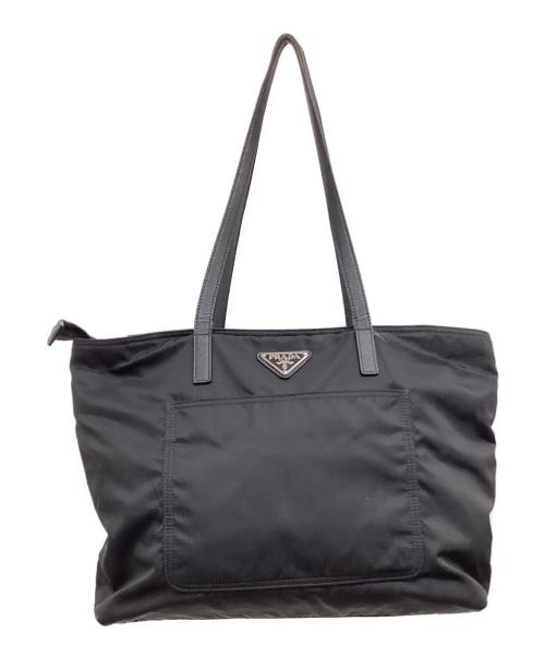 PRADA（プラダ）PRADA (プラダ) ナイロントートバッグ ブラックの古着・服飾アイテム