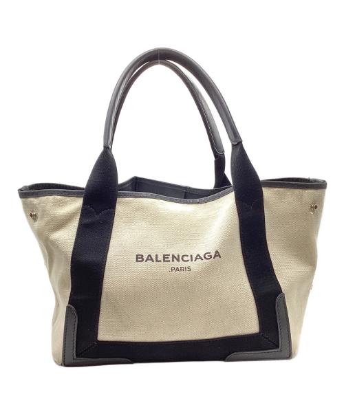 BALENCIAGA（バレンシアガ）BALENCIAGA (バレンシアガ) キャンバストートバッグ ホワイトの古着・服飾アイテム
