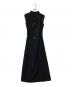 L'AUBE BLANC（ローブ ブラン）の古着「Belted Drape Dress」｜ブラック