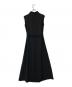 L'AUBE BLANC (ローブ ブラン) Belted Drape Dress ブラック サイズ:S 未使用品：10000円