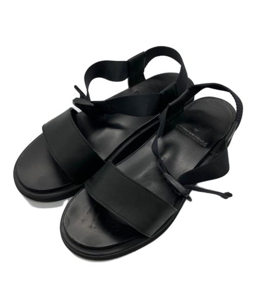 FOOTWORKS（フットワークス）FOOTWORKS (フットワークス) レザーサンダル ブラック サイズ:24の古着・服飾アイテム