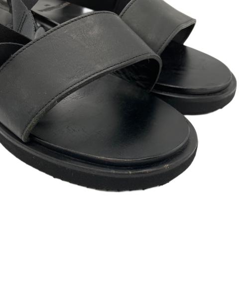 FOOTWORKS（フットワークス）FOOTWORKS (フットワークス) レザーサンダル ブラック サイズ:24の古着・服飾アイテム