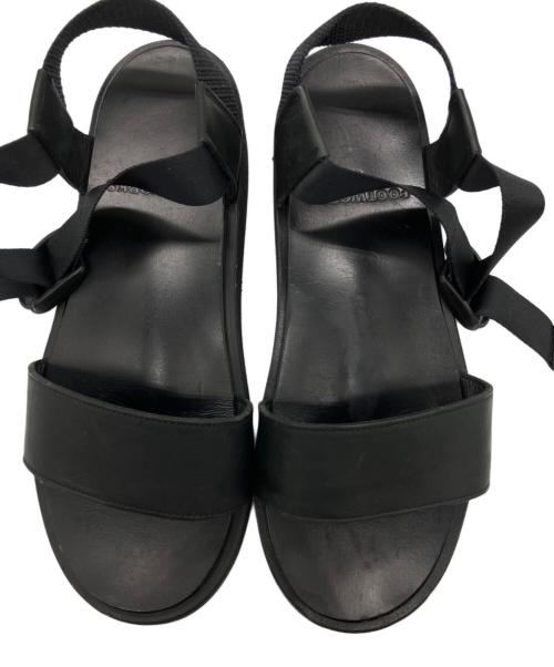 FOOTWORKS（フットワークス）FOOTWORKS (フットワークス) レザーサンダル ブラック サイズ:24の古着・服飾アイテム