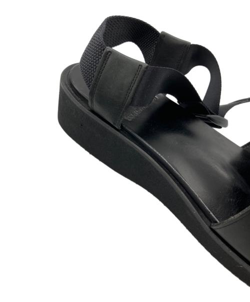 FOOTWORKS（フットワークス）FOOTWORKS (フットワークス) レザーサンダル ブラック サイズ:24の古着・服飾アイテム