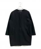 theory luxeセオリーリュクス）の古着「ノーカラーコクーンコート」｜ブラック
