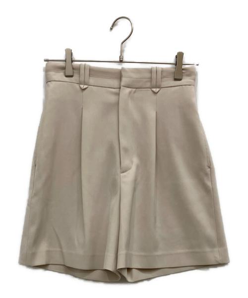 HER LIP TO（ハーリップトゥ）HER LIP TO (ハーリップトゥ) Tucked Twill Bermuda Shorts ベージュ サイズ:Mの古着・服飾アイテム