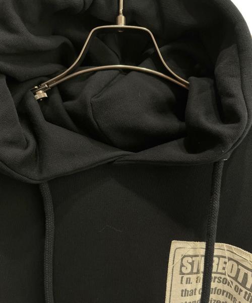 Maison Margiela（メゾンマルジェラ）Maison Margiela (メゾンマルジェラ) ステレオタイプ スウェット パーカー ブラック サイズ:50の古着・服飾アイテム