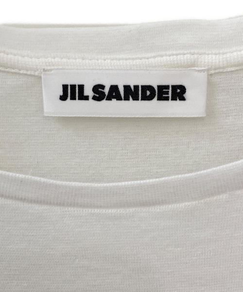 JIL SANDER（ジルサンダー）JIL SANDER (ジルサンダー) ウールニットミディドレス ホワイト サイズ:38の古着・服飾アイテム