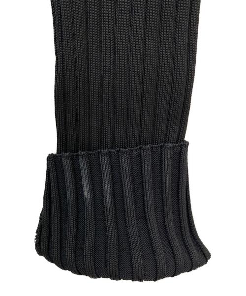 JIL SANDER（ジルサンダー）JIL SANDER (ジルサンダー) ビスコースニット ドッキングドレス ブラック サイズ:36の古着・服飾アイテム