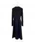 JIL SANDER (ジルサンダー) ビスコースニット ドッキングドレス ブラック サイズ:36：30000円