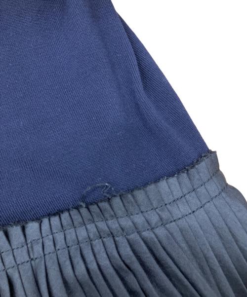 JIL SANDER（ジルサンダー）JIL SANDER (ジルサンダー) プリーツニットワンピース ネイビー サイズ:32の古着・服飾アイテム