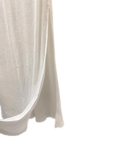 LOEWE（ロエベ）LOEWE (ロエベ) リブタンクトップドレス ホワイト サイズ:Sの古着・服飾アイテム