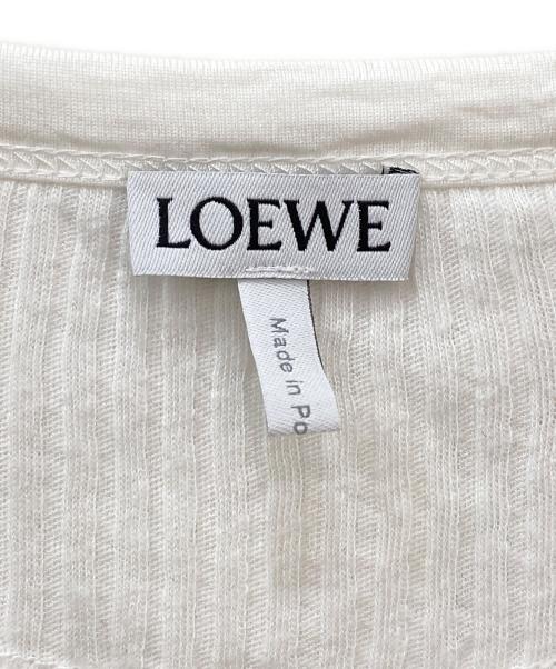 LOEWE（ロエベ）LOEWE (ロエベ) リブタンクトップドレス ホワイト サイズ:Sの古着・服飾アイテム