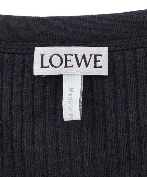 LOEWE（ロエベ）LOEWE (ロエベ) リブタンクトップドレス ブラック サイズ:Sの古着・服飾アイテム