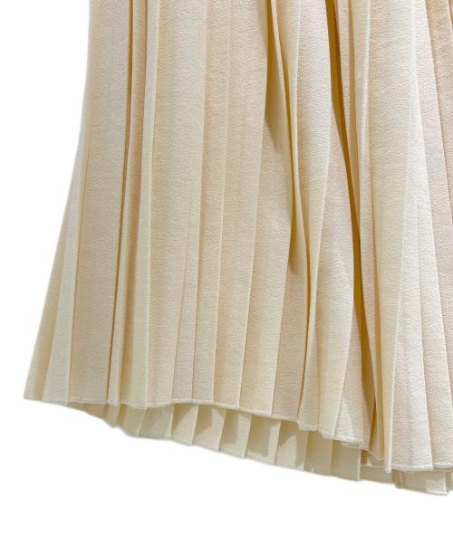 GUCCI（グッチ）GUCCI (グッチ) Pleated Skirt Ladybug Long Ivory/プリーツラップスカート てんとう虫 /523510 ZLW01 アイボリー サイズ:44の古着・服飾アイテム