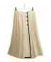 GUCCI（グッチ）の古着「Pleated Skirt Ladybug Long Ivory/プリーツラップスカート てんとう虫 /523510 ZLW01」｜アイボリー