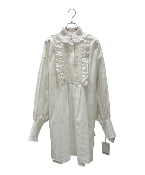 VALENTINO（ヴァレンティノ）VALENTINO (ヴァレンティノ) レースワンピース ホワイト サイズ:44の古着・服飾アイテム