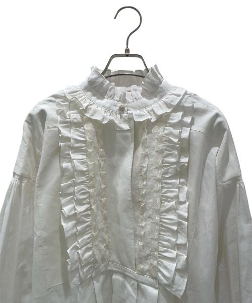VALENTINO（ヴァレンティノ）VALENTINO (ヴァレンティノ) レースワンピース ホワイト サイズ:44の古着・服飾アイテム