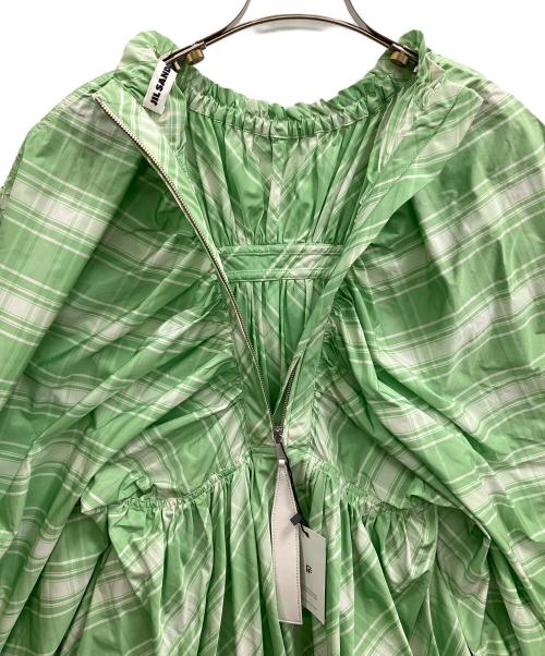 JIL SANDER（ジルサンダー）JIL SANDER (ジルサンダー) ミディドレス グリーン サイズ:38の古着・服飾アイテム