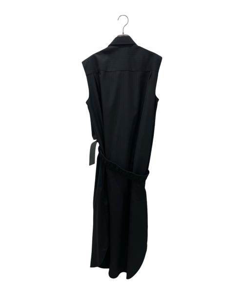LOEWE（ロエベ）LOEWE (ロエベ) ノースリーブベルテッドドレス ブラック サイズ:42の古着・服飾アイテム