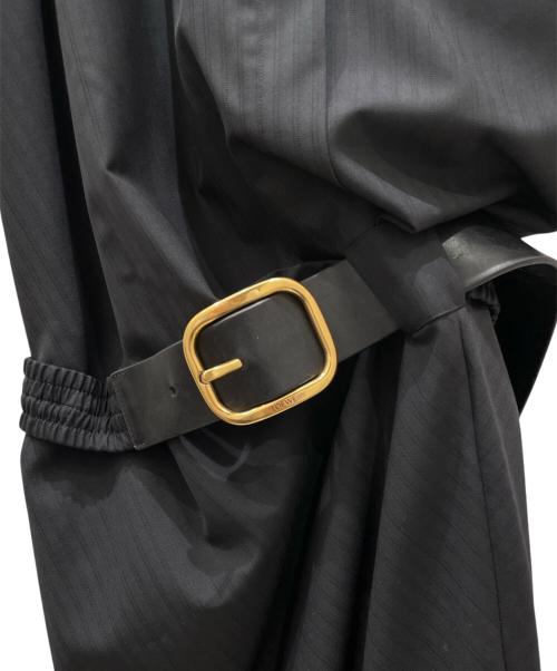 LOEWE（ロエベ）LOEWE (ロエベ) ノースリーブベルテッドドレス ブラック サイズ:42の古着・服飾アイテム