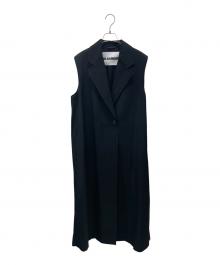 JIL SANDER（ジルサンダー）の古着「ロングジレ」｜ブラック