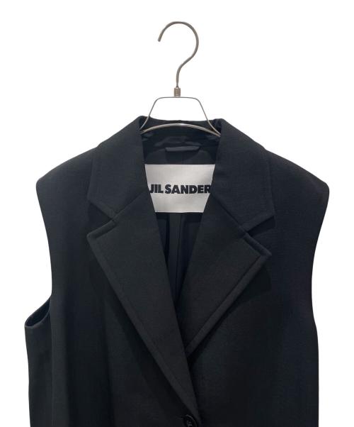 JIL SANDER（ジルサンダー）JIL SANDER (ジルサンダー) ロングジレ ブラック サイズ:34の古着・服飾アイテム