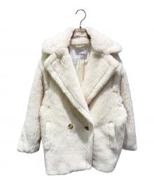 MaxMara（マックスマーラ）の古着「テディベアアイコン ショートコート」｜アイボリー