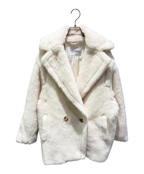 MaxMara（マックスマーラ）MaxMara (マックスマーラ) テディベアアイコン ショートコート アイボリー サイズ:Sの古着・服飾アイテム