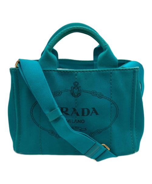 PRADA（プラダ）PRADA (プラダ) トートバッグ ブルーの古着・服飾アイテム
