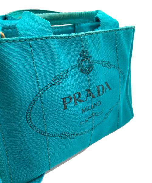 PRADA（プラダ）PRADA (プラダ) トートバッグ ブルーの古着・服飾アイテム