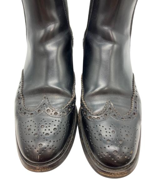CHURCH'S（チャーチ）CHURCH'S (チャーチ) ウィングチップサイドゴアブーツ ブラック サイズ:SIZE36 1/2の古着・服飾アイテム