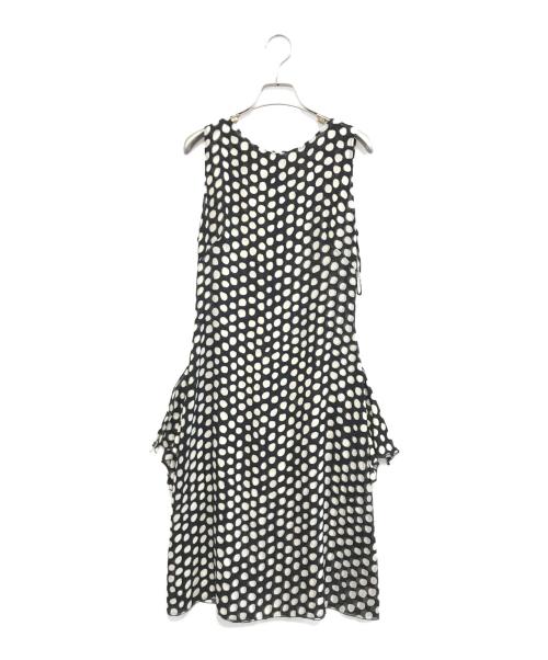 VALENTINO（ヴァレンティノ）VALENTINO (ヴァレンティノ) シルクノースリーブワンピース ブラック サイズ:8の古着・服飾アイテム