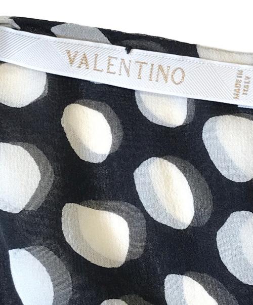VALENTINO（ヴァレンティノ）VALENTINO (ヴァレンティノ) シルクノースリーブワンピース ブラック サイズ:8の古着・服飾アイテム