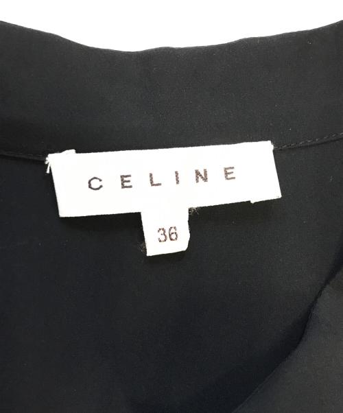 CELINE（セリーヌ）CELINE (セリーヌ) シルクワンピース ブラック サイズ:36の古着・服飾アイテム