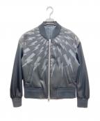 NEIL BARRETTニールバレット）の古着「Thunder Bolt Bomber Jacket」｜ブラック
