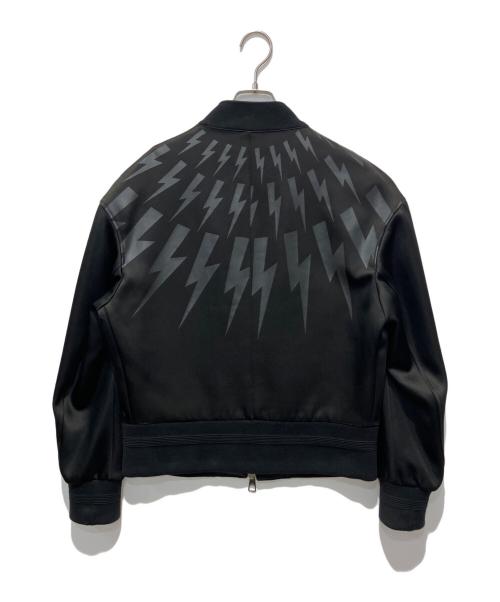 NEIL BARRETT（ニールバレット）NEIL BARRETT (ニールバレット) Thunder Bolt Bomber Jacket ブラック サイズ:Sの古着・服飾アイテム