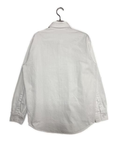 RAF SIMONS（ラフシモンズ）RAF SIMONS (ラフシモンズ) STRAIGHT FIT DENIM SHIRT ホワイト サイズ:Mの古着・服飾アイテム